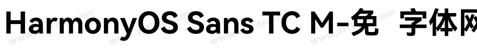 HarmonyOS Sans TC M字体转换